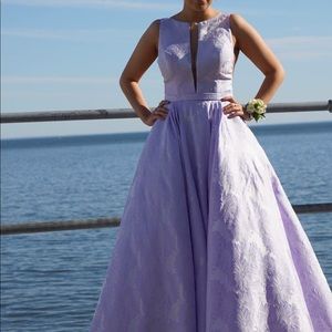 Sherri Hill Lilac Prom Dress